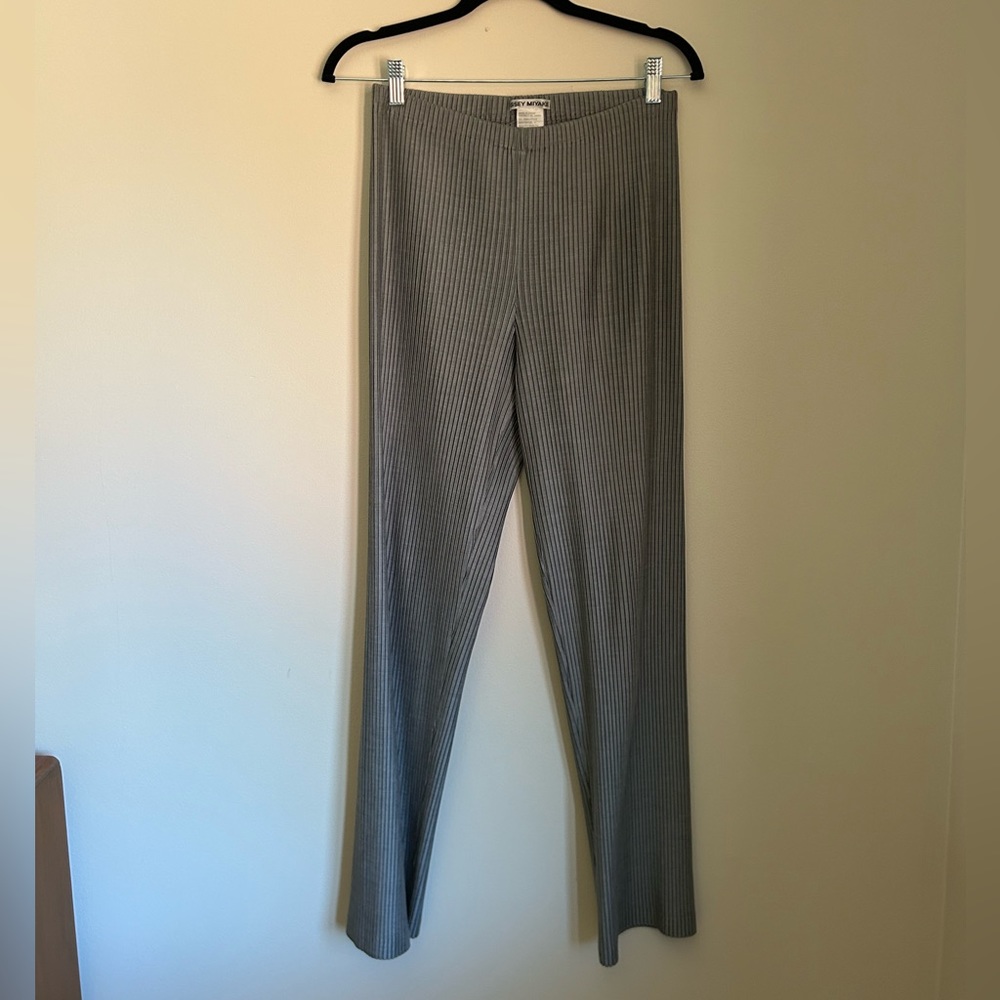 Grey Issey Miyake Pleated Trousers